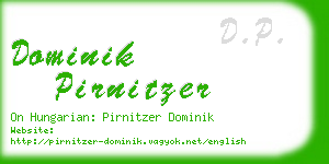 dominik pirnitzer business card